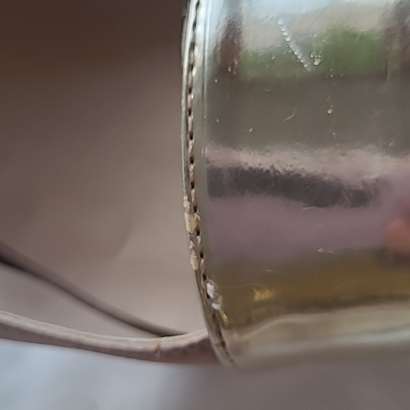 Size 9 beige and gold open toed high heels - Picture 6 of 8